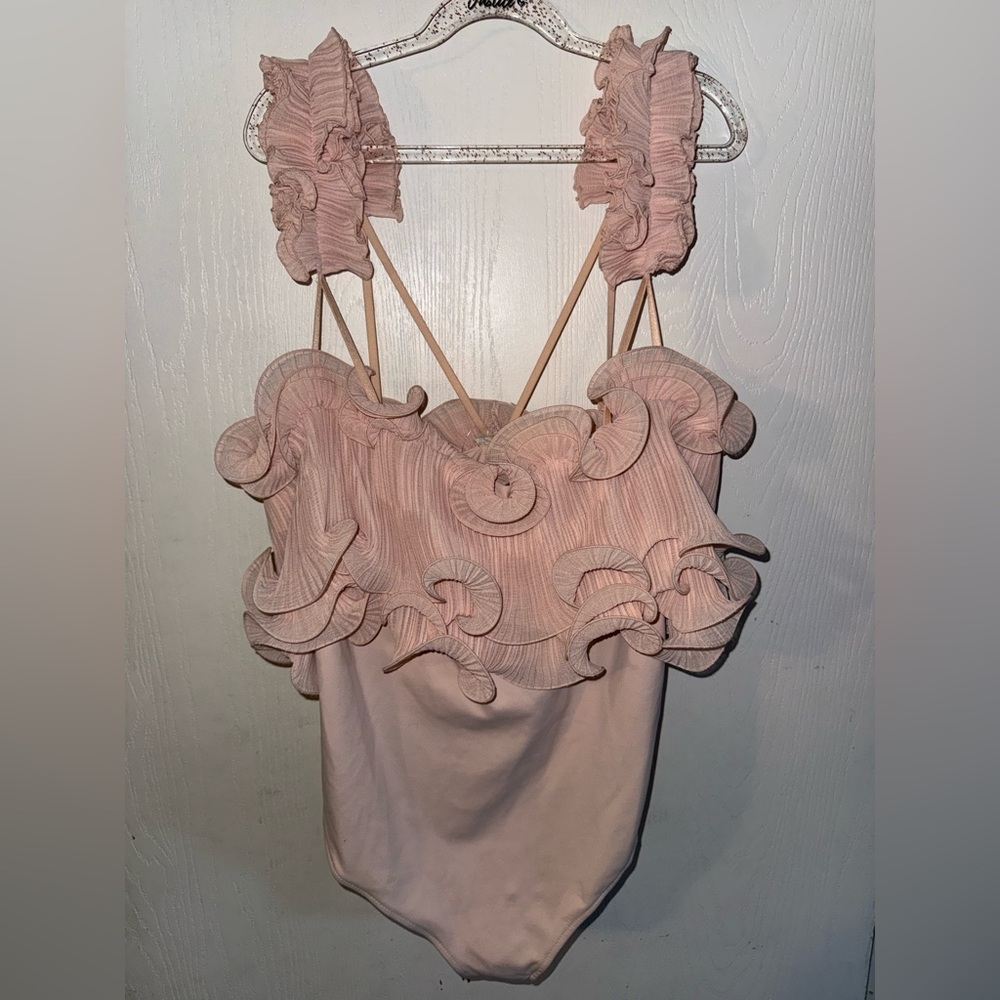 Free People "For The Frill Of It" bodysuit